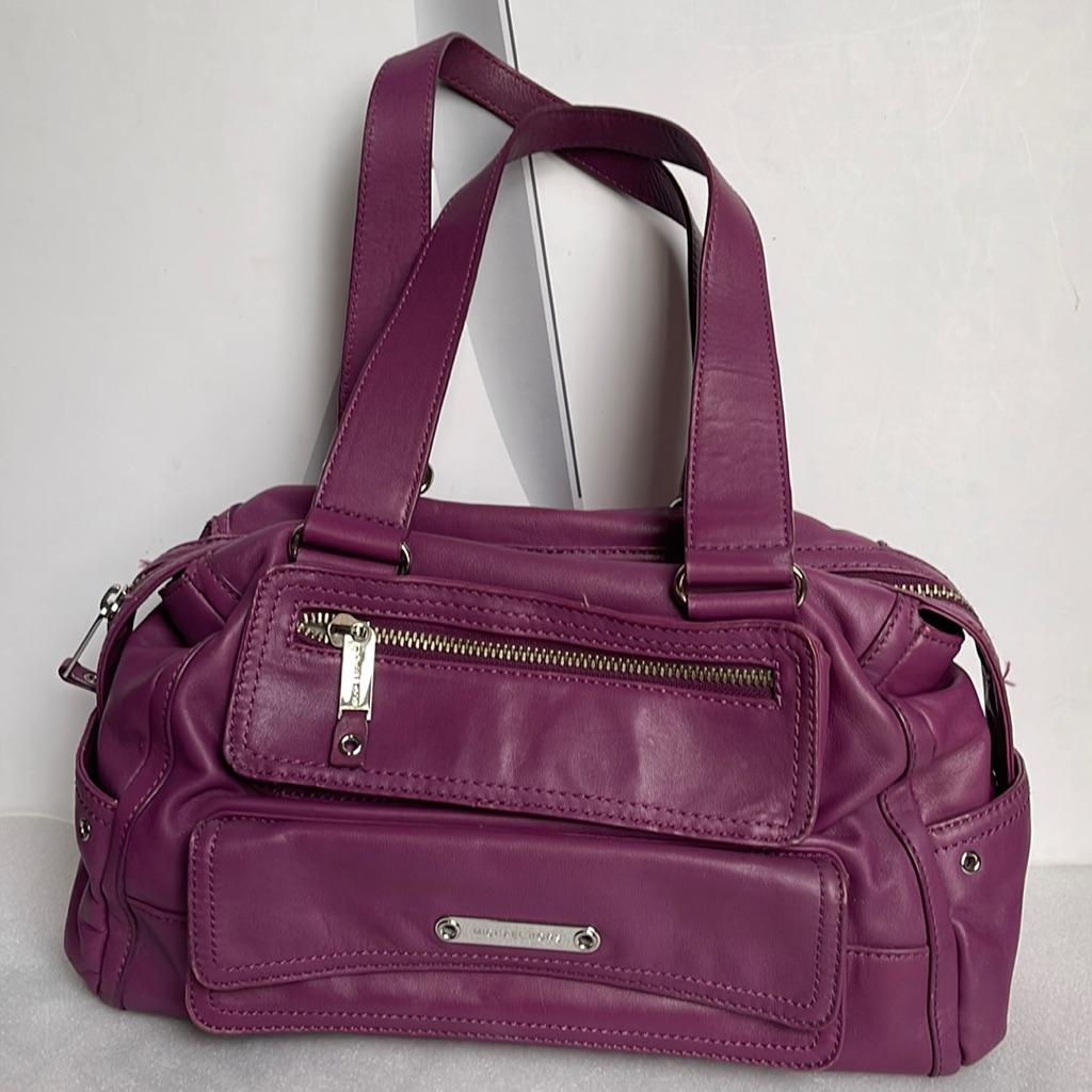 Michael Kors Women’s Purple Leather Handbag Size: Medium